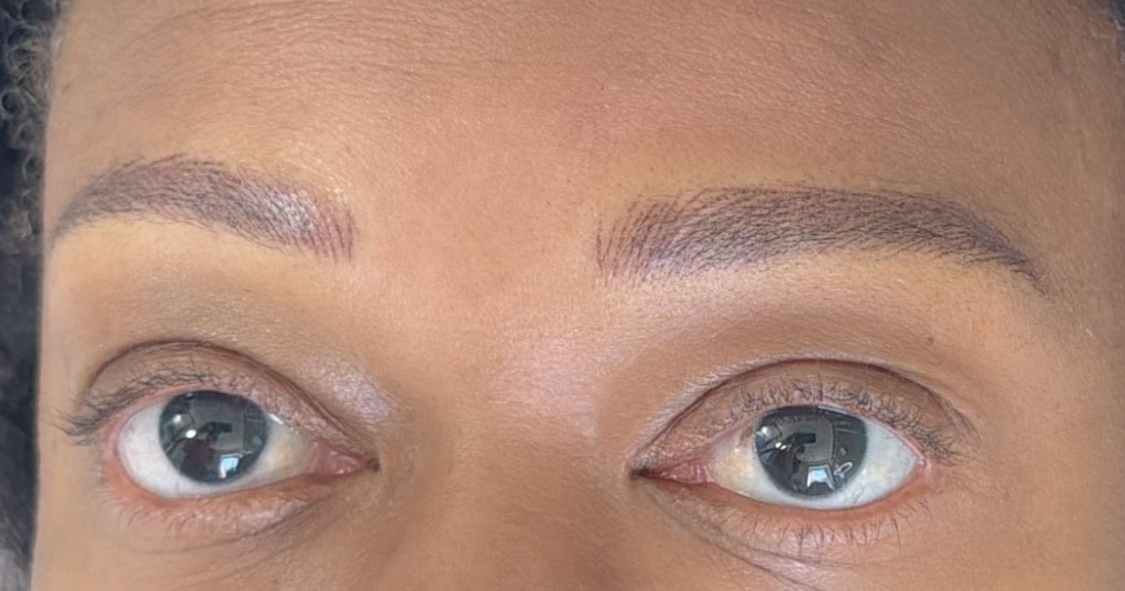 Initial natural brow baseline eyes open